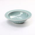 Elegant Celadon Ceramic Decorative Plate – Handcrafted for Display, Collection & Daily Fruit Use (Ø15.4cm x H4.7cm | Weight: 0.332kg)