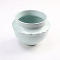 Elegant Celadon Ceramic Decorative Vessel – Handcrafted for Display & Collection (Ø15.8cm x H12.7cm | Weight: 0.803kg)